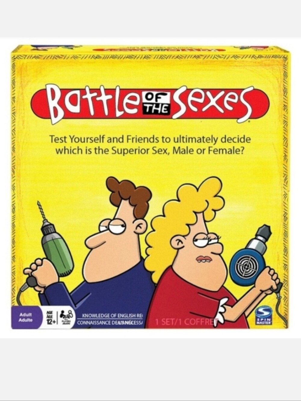 Battle of the Sexes Trivia board game Contains all Pieces, Excellent Condition!